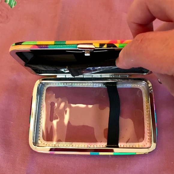 Multi Colored Cell Phone Wallet w/Wrist Strap - Picture 5 of 6